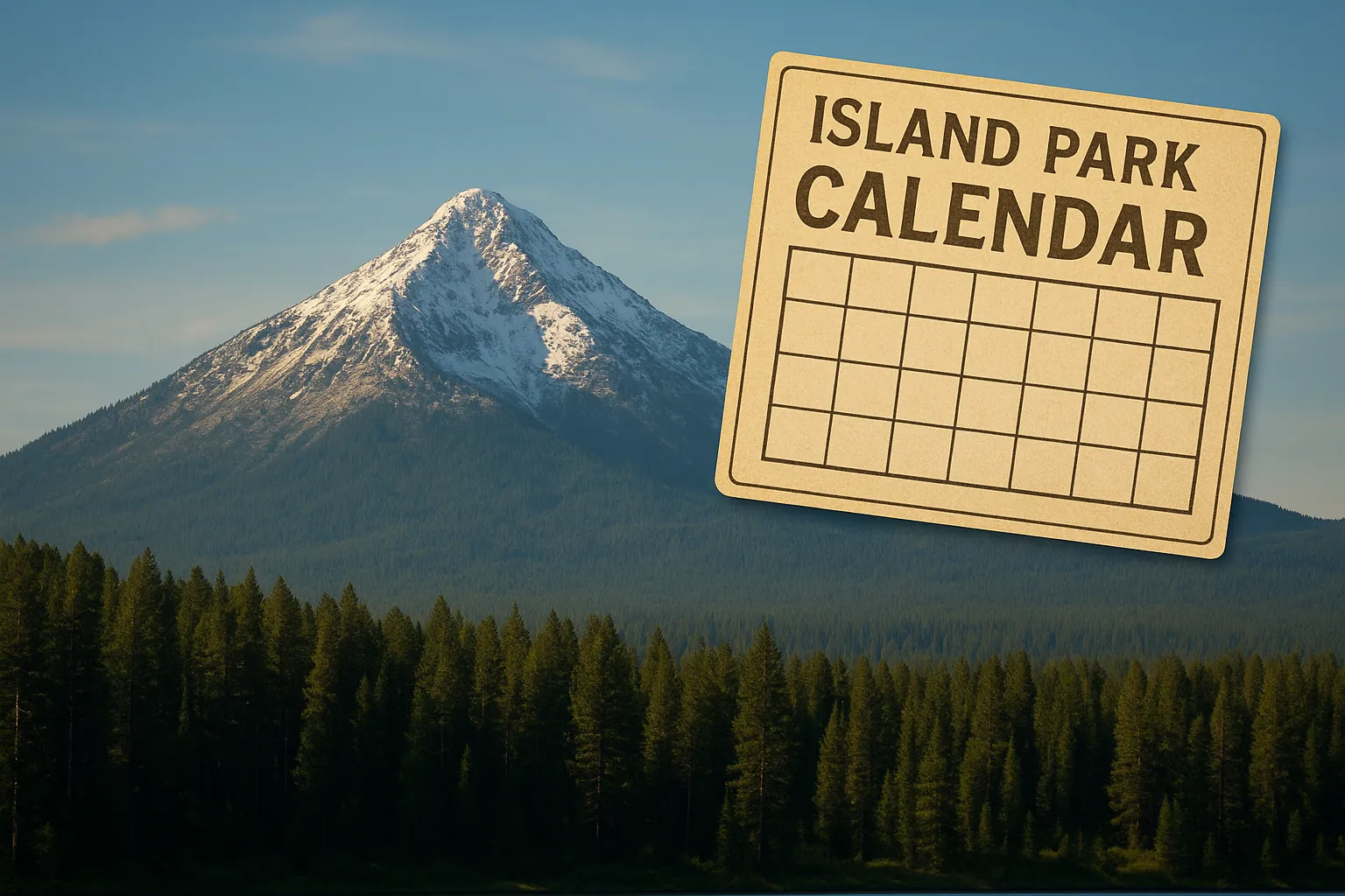 Calendar of Events — Island Park area