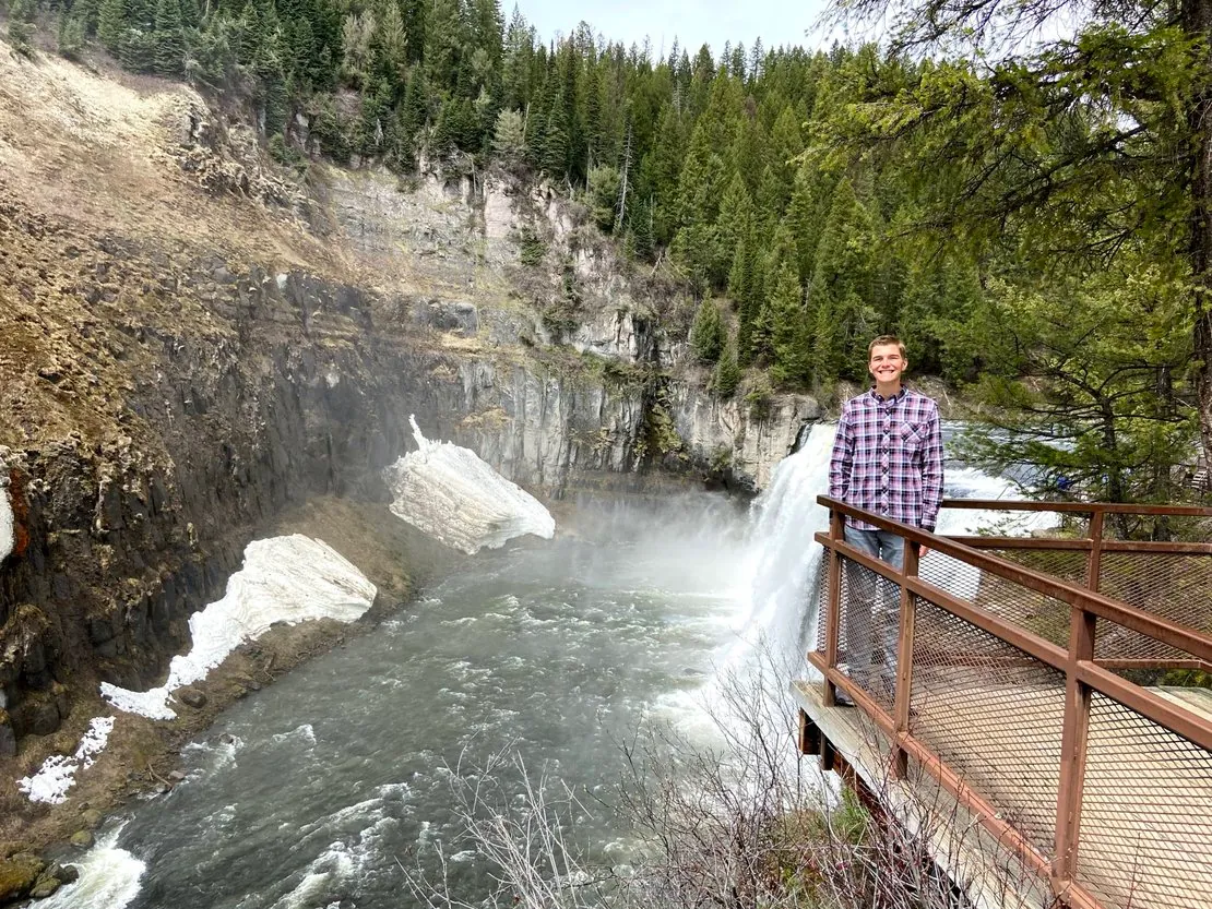 Upper Mesa Falls in spring