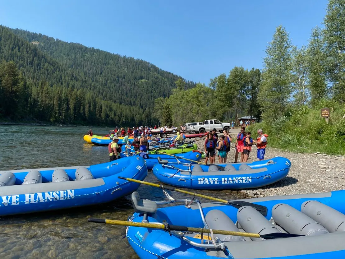 Snake River rafting launch point
