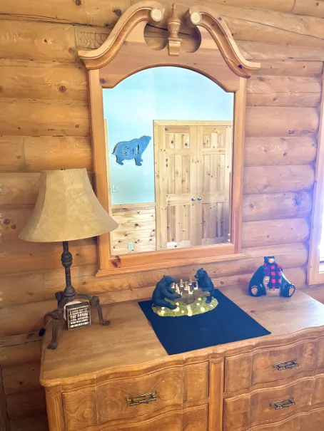 Master suite with mirror so you can get ready for the day