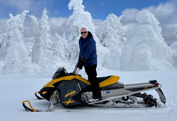 Two Top in winter — about 45 min sled ride from Warming Hut public parking lot