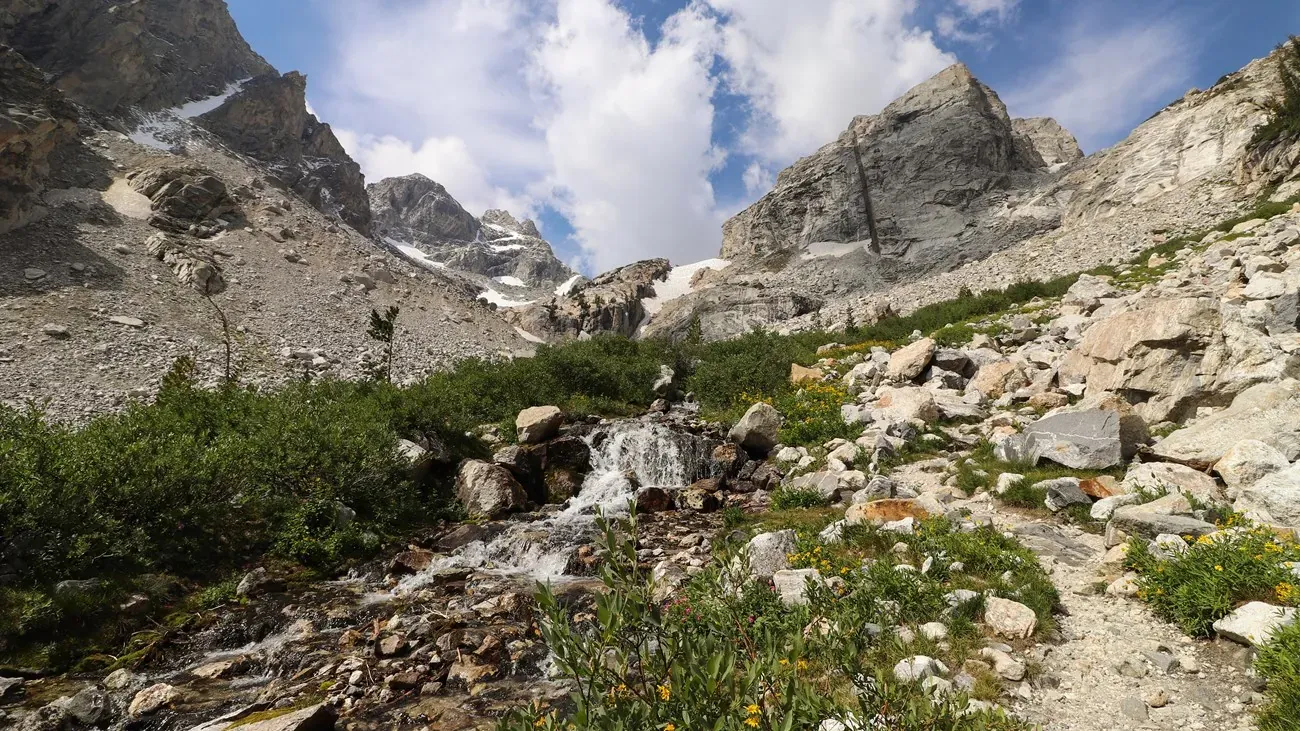 Garnet Canyon in Grand Teton