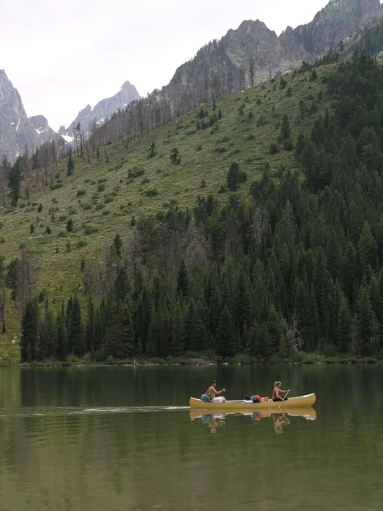Canoe on String Lake