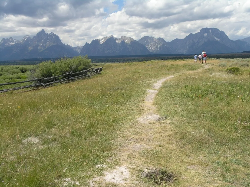 Fields near Cunningham Cabin with Teton views