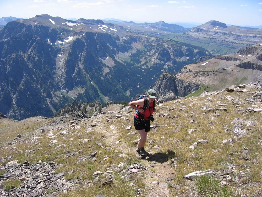 Hikers on Teton trail