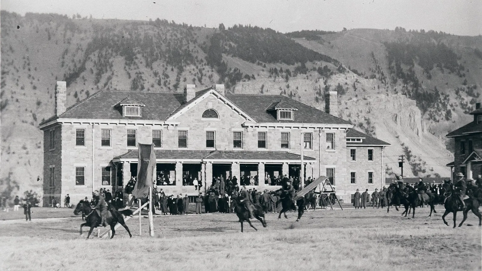 Fort Yellowstone National Historic Landmark at Mammoth Hot Springs